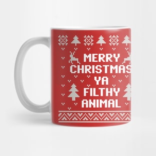 Merry Christmas Ya Filthy Animal Christmas Sweater Mug